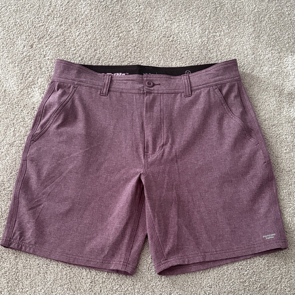 Men's Mulberry Psycho Tuna 4 way stretch Hybrid Shorts sz 32